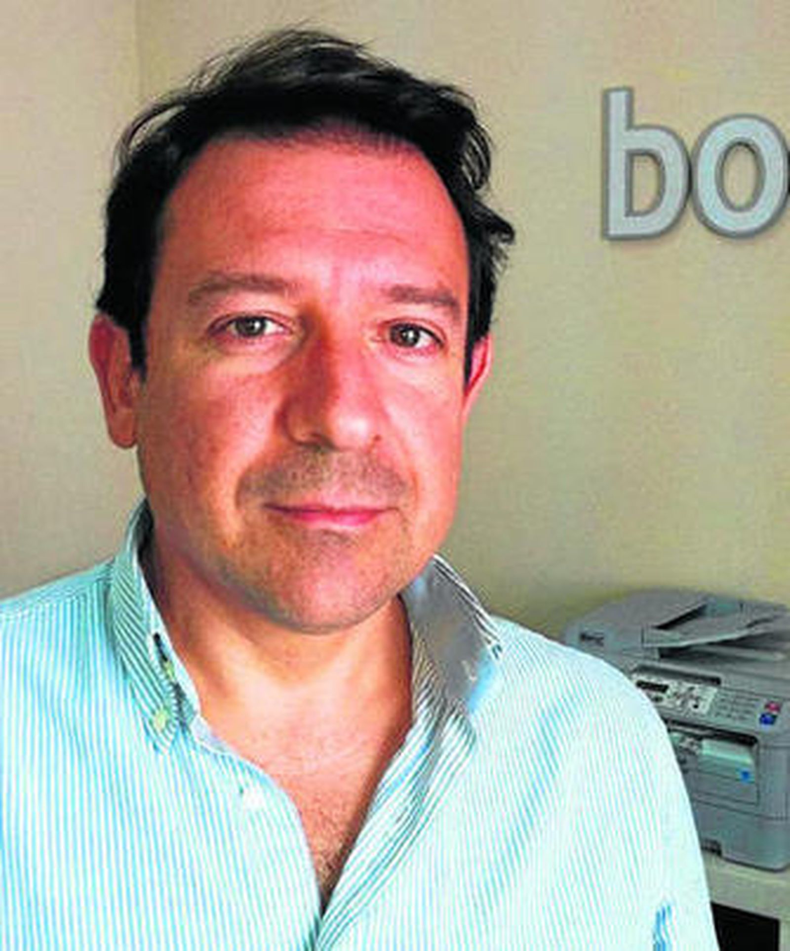 Antonio Mariscal, en la oficina de Bookingfax en Jerez.