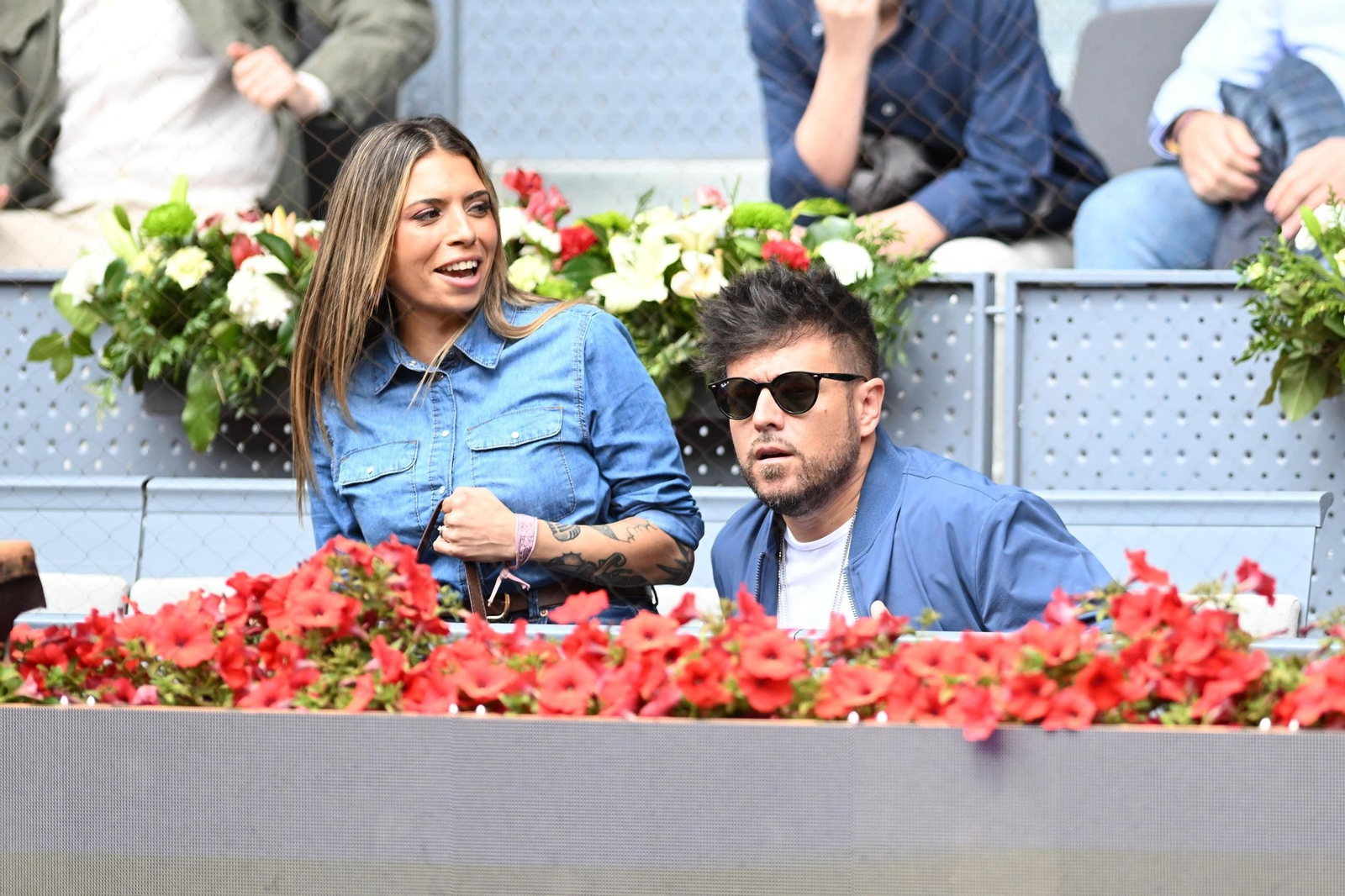 Laura Rubio y Pablo López durante el Open Mutua Madrid Tenis de la pasada primavera