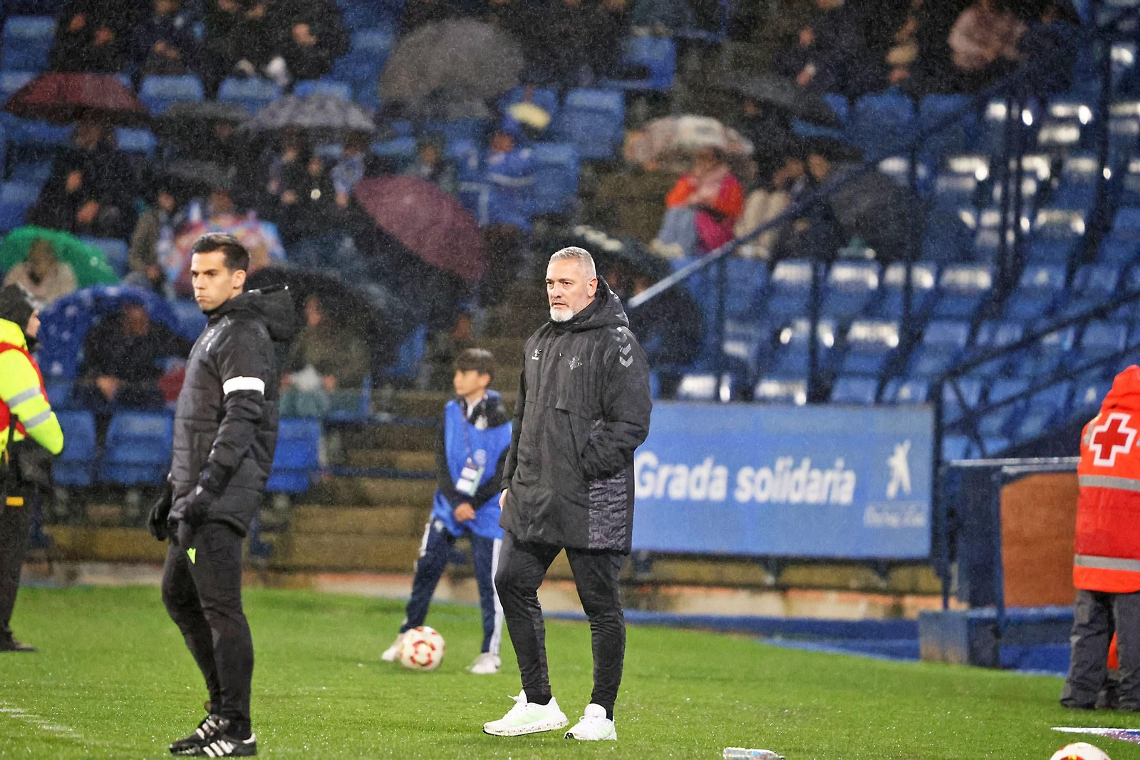 Arzu en la banda del Nuevo Colombino la pasada temporada.