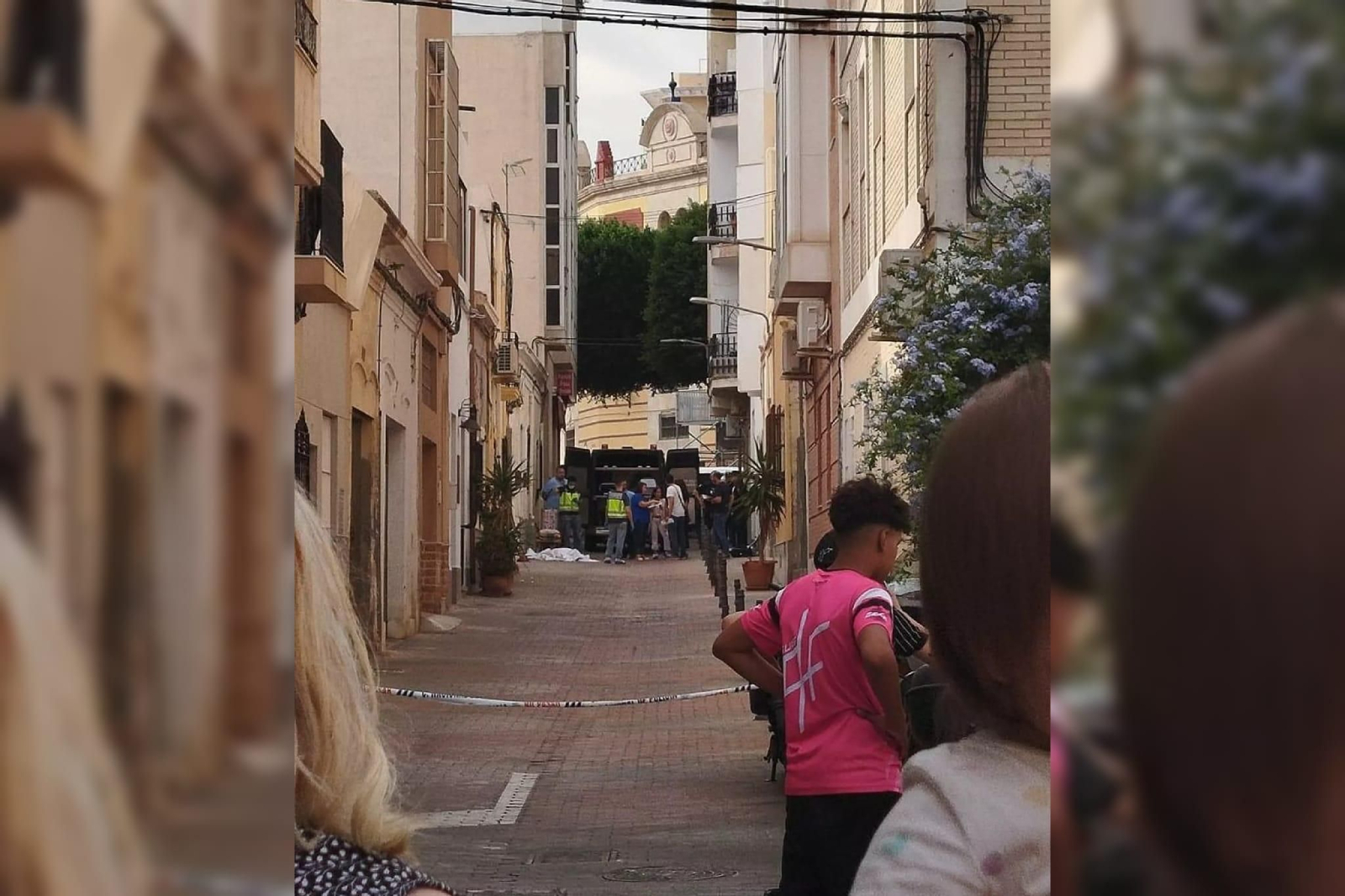 Calle Arqueros junto a la Plaza de Toros en la que se han desarrollado los sucesos.