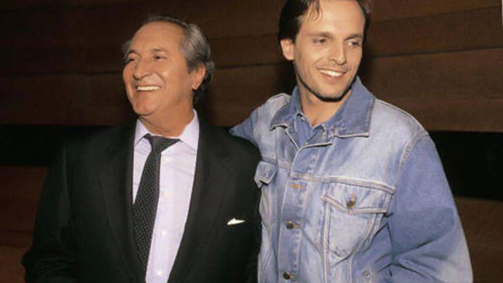 Miguel con su padre, 'el torero', como le llamaba su ex mujer.