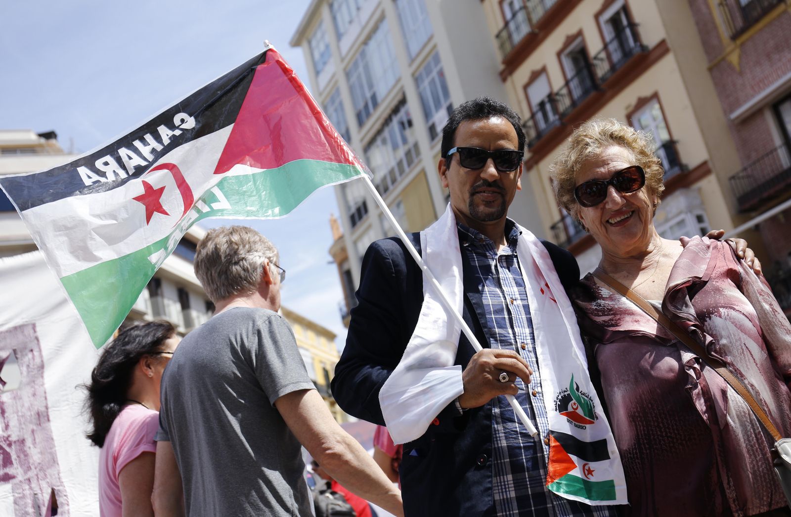 Las mejores fotografías de la manifestación del 1 de mayo en Málaga