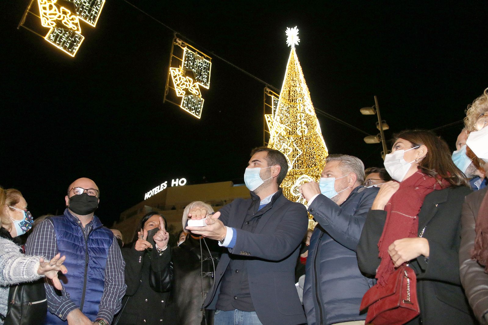 Las imágenes del encendido del alumbrado navideño