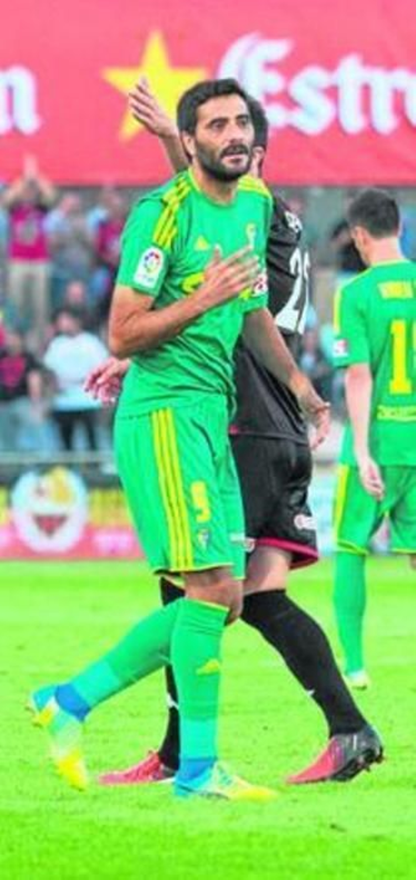 La actuación de Güiza en Lugo fue decisiva con el pase de tacón a Álvaro.