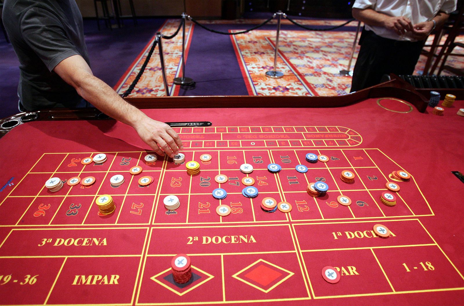 Ruleta de un casino de Málaga.