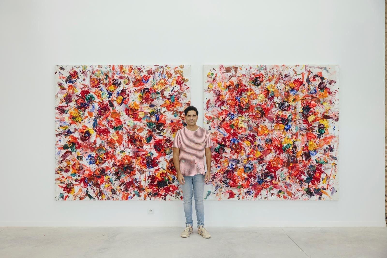 El pintor onubense Ismael Lagares. El pintor onubense Ismael Lagares.