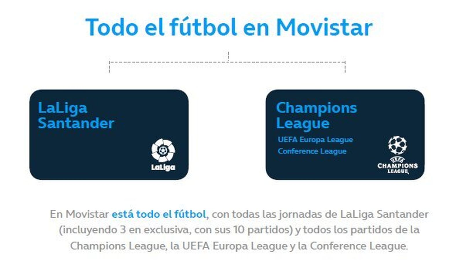 Todo el fútbol en Movistar para la temporada 22-23