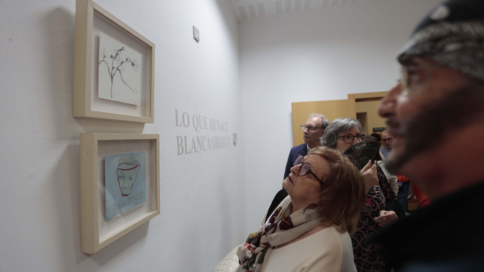Las fotos de la inauguración de la exposición de Blanca Orozco "Lo que renace"
