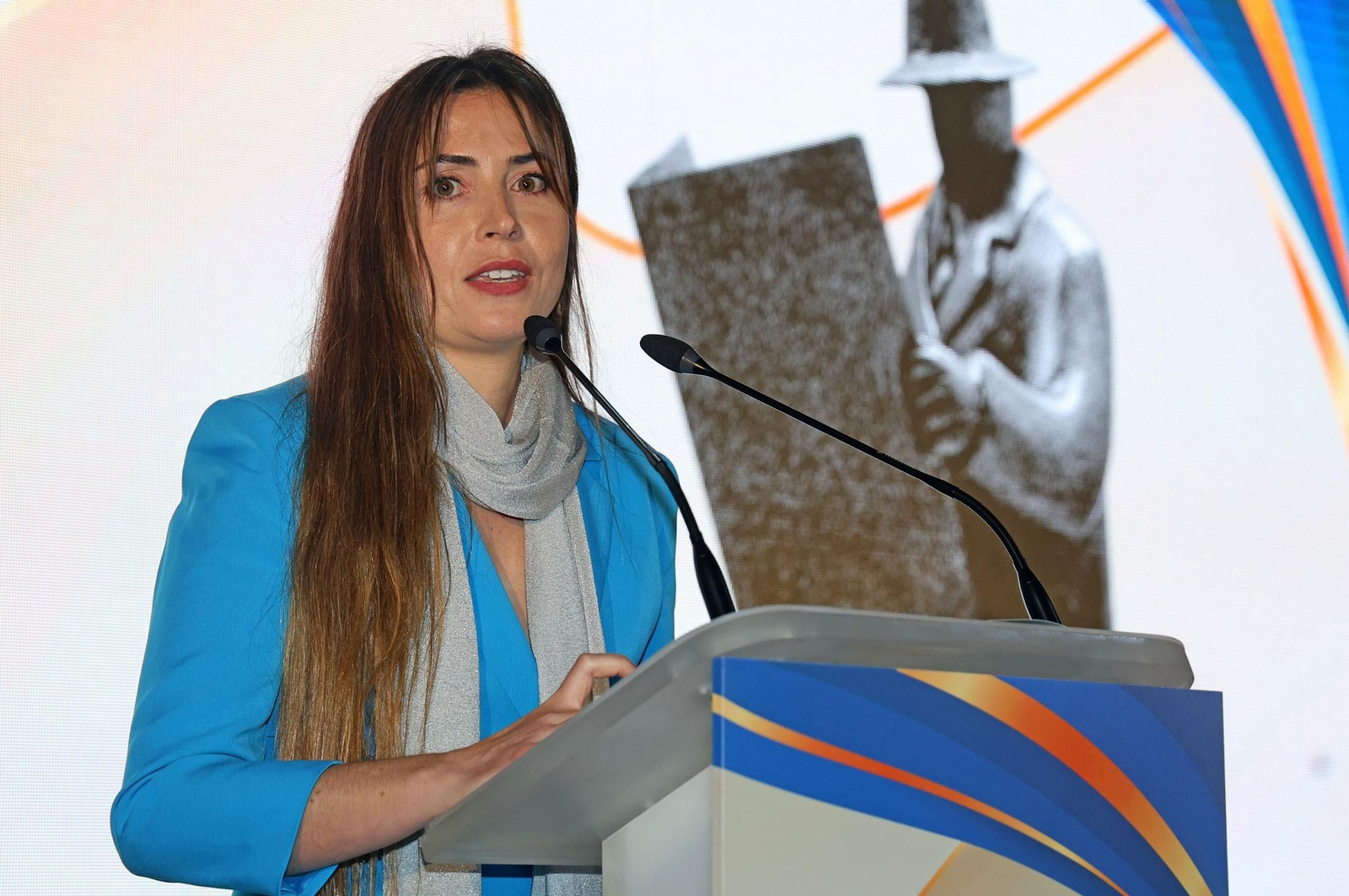 Eva Laín, durante la gala de entrega de los Premios 'Onubenses del año' de Huelva Información.