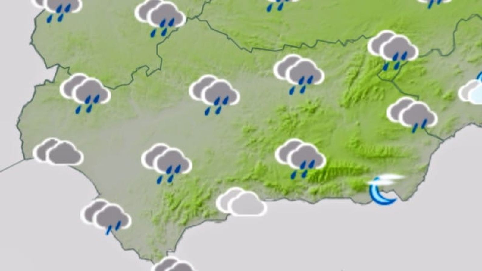Predicción de la Aemet para la semana del 9 al 15 de febrero en Andalucía.