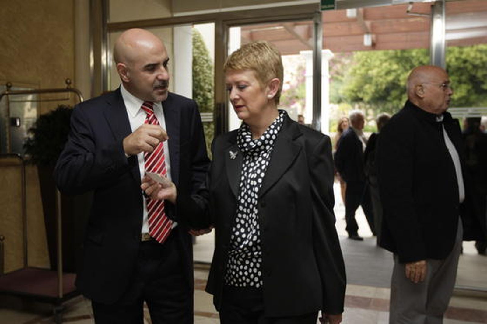 Antonio Lao, director de Diario de Almería, junto a la secretaria de Estado de Función Pública, Consuelo Rumí. 

Foto: Fran Leonardo