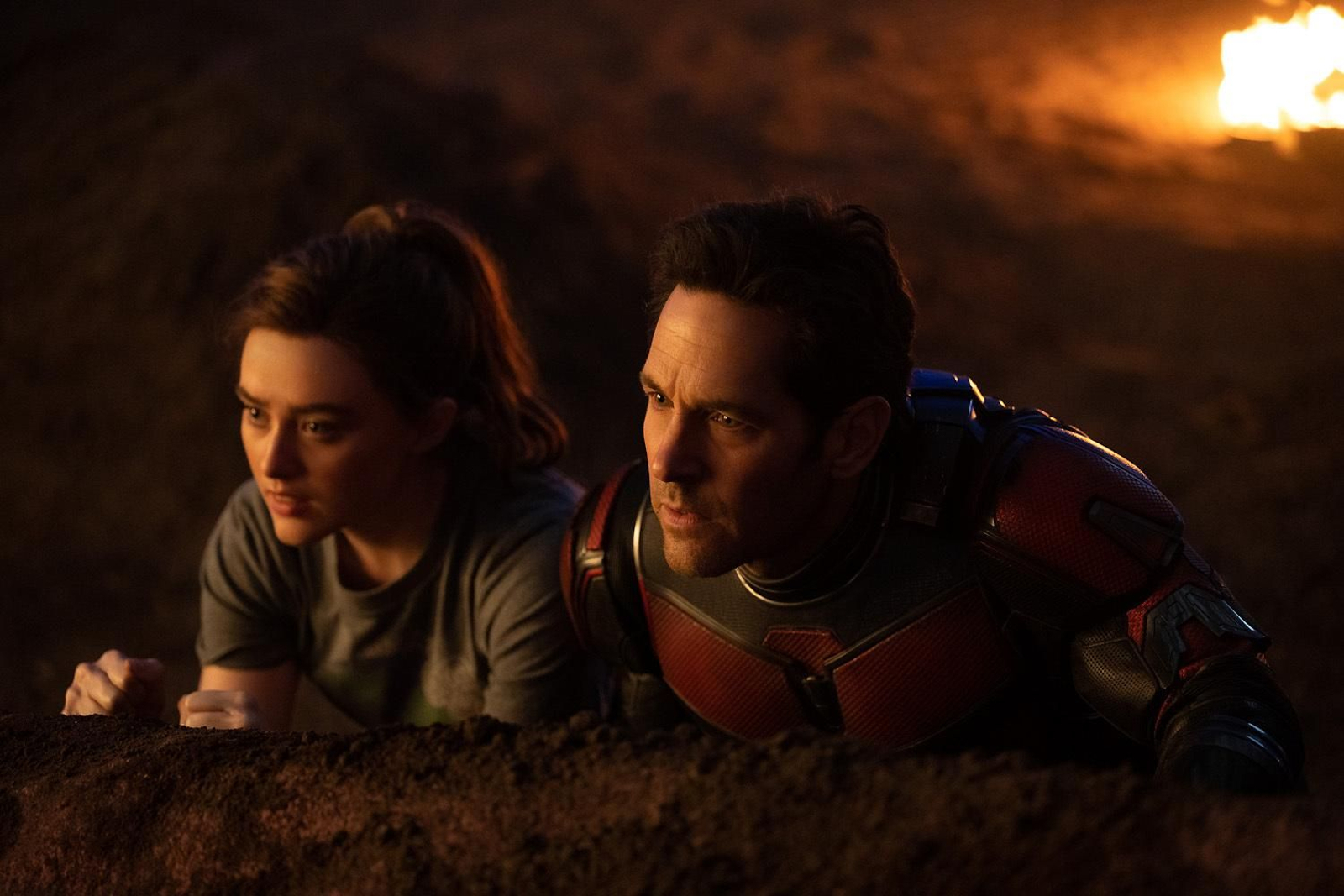 Kathryn Newton y Paul Rudd en ‘Ant-Man y la Avispa: Quantumanía’