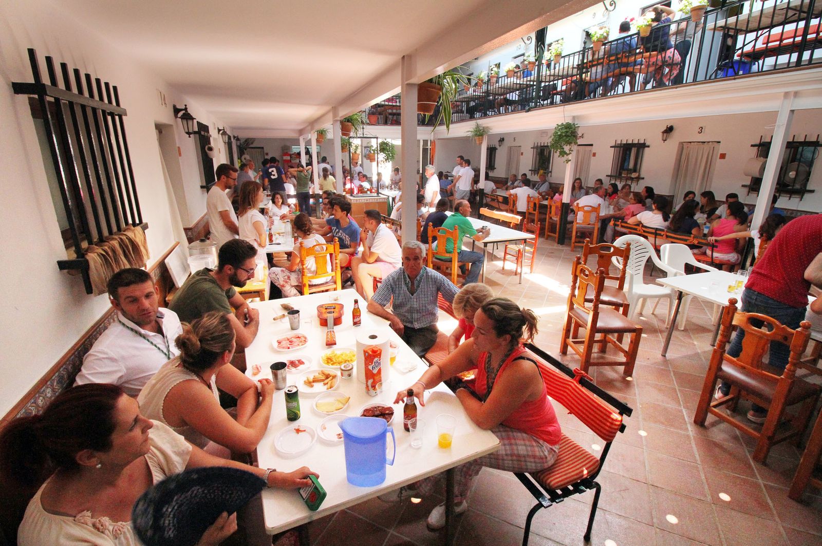 Ambiente en la aldea del Rocío.