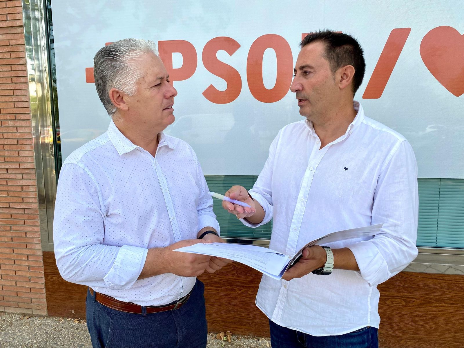 Eloy Vera (dcha) junto a José María Villegas