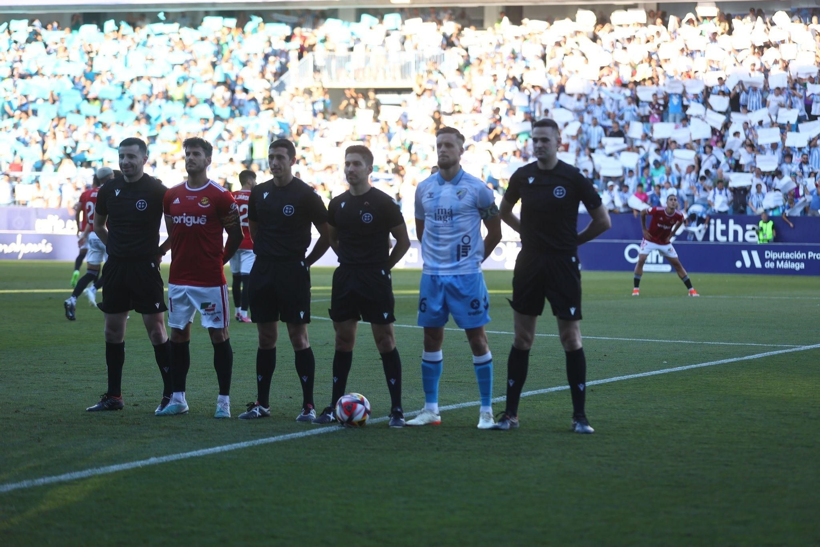 La ida de la final entre Málaga CF y Nàstic, en fotos