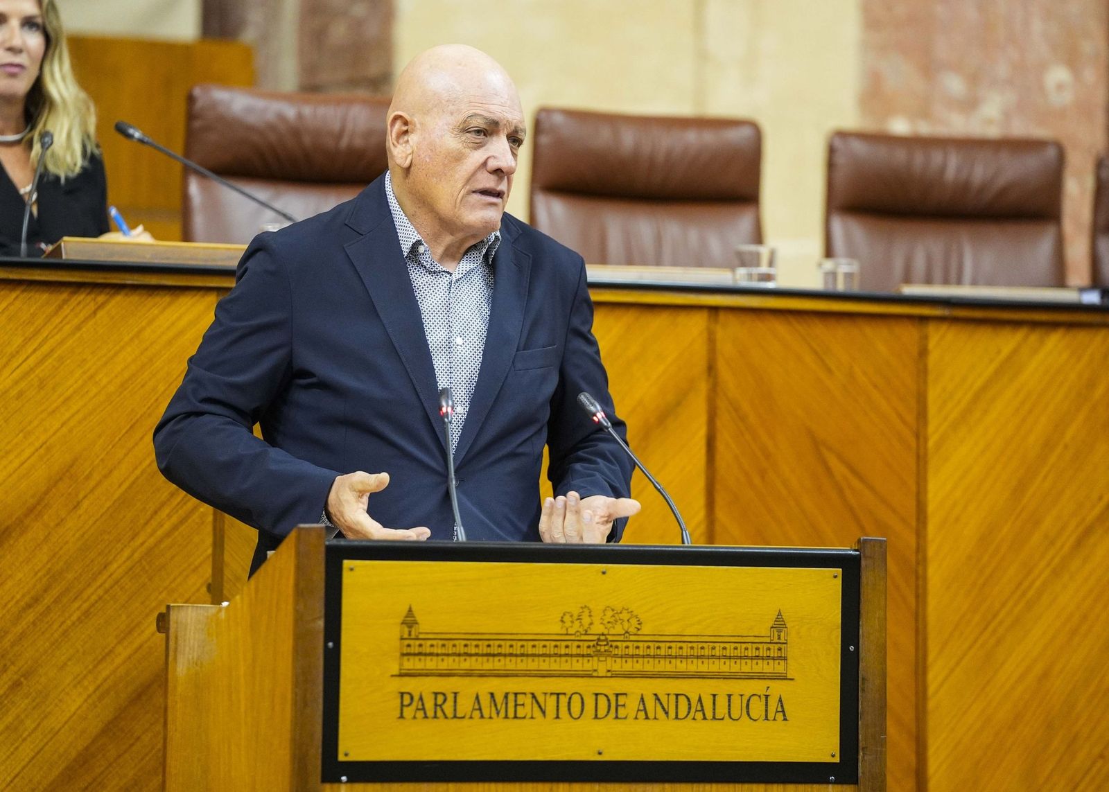El diputado del PSOE-A Gerardo Sánchez interviene en el Pleno del Parlamento andaluz | Imagen de archivo