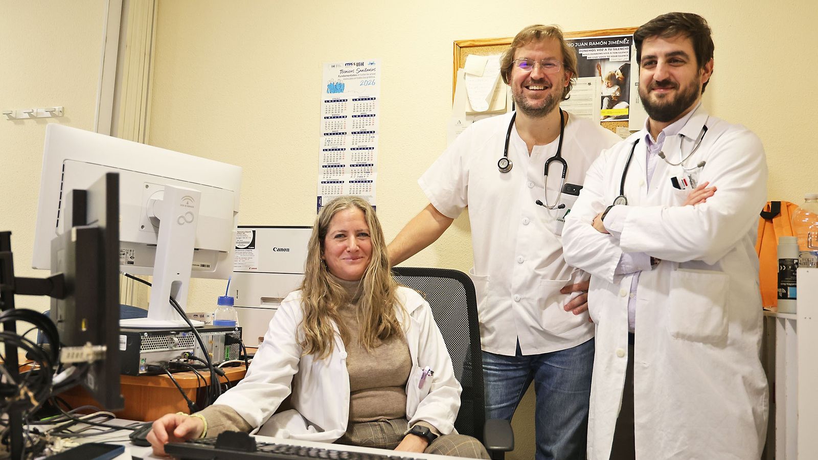 Internistas de la Unidad de Amiloidosis, entre ellos, los coordinadores Francisco Muñoz y Cristina Borrachero.