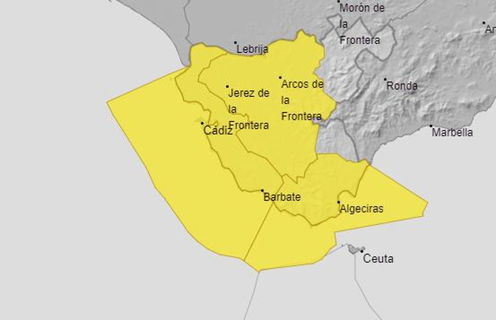La previsión de Aemet para este viernes.