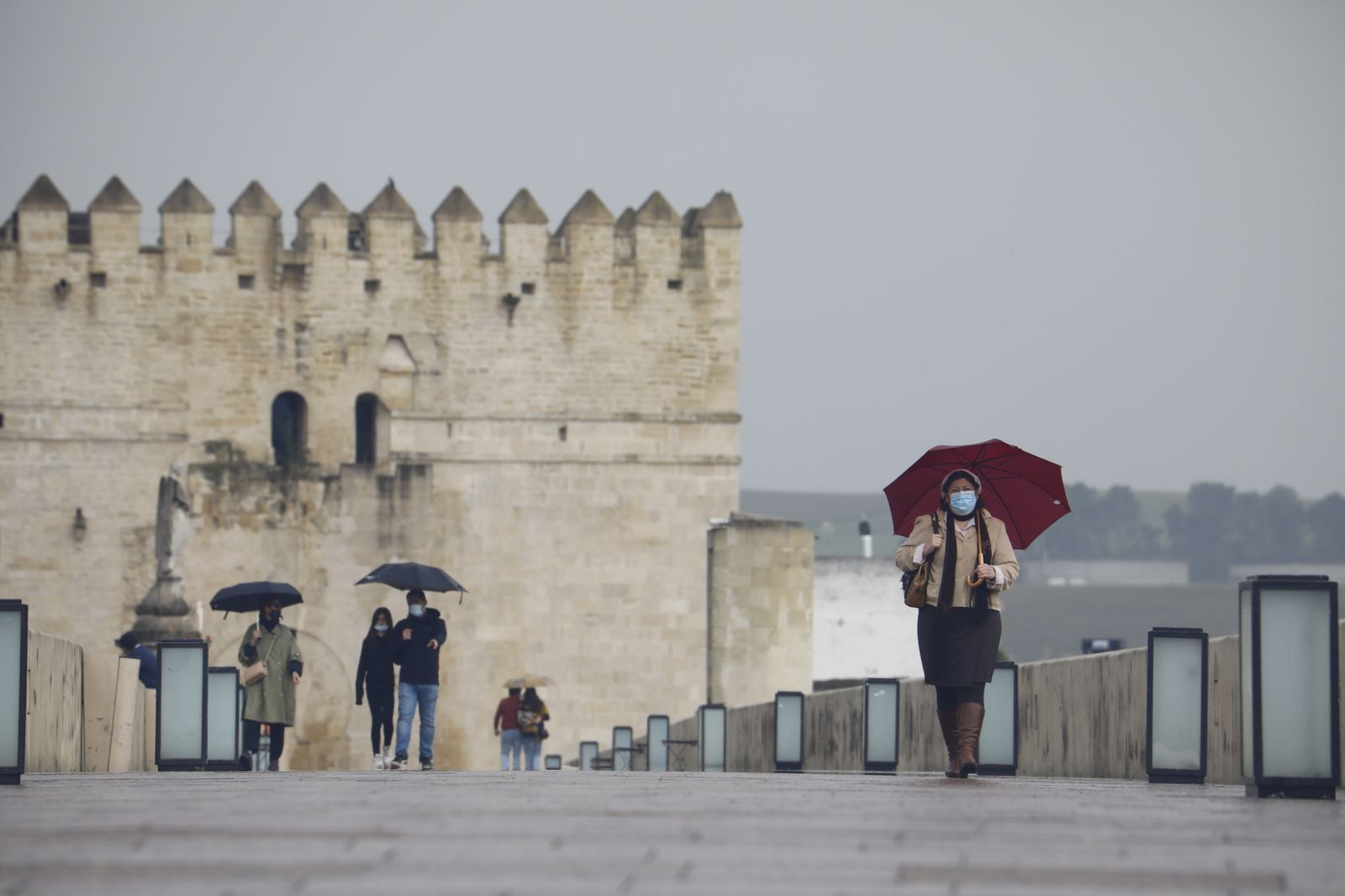 Las fotografías de un domingo lluvioso en Córdoba