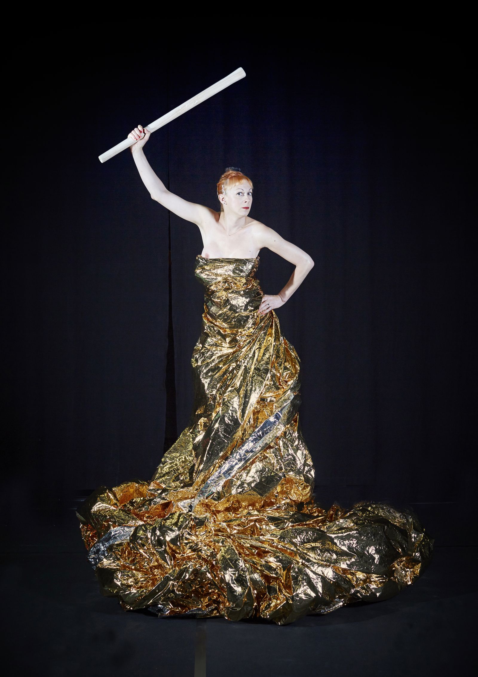 La bailarina, coreógrafa y directora de la Trilogía, Phia Ménard.