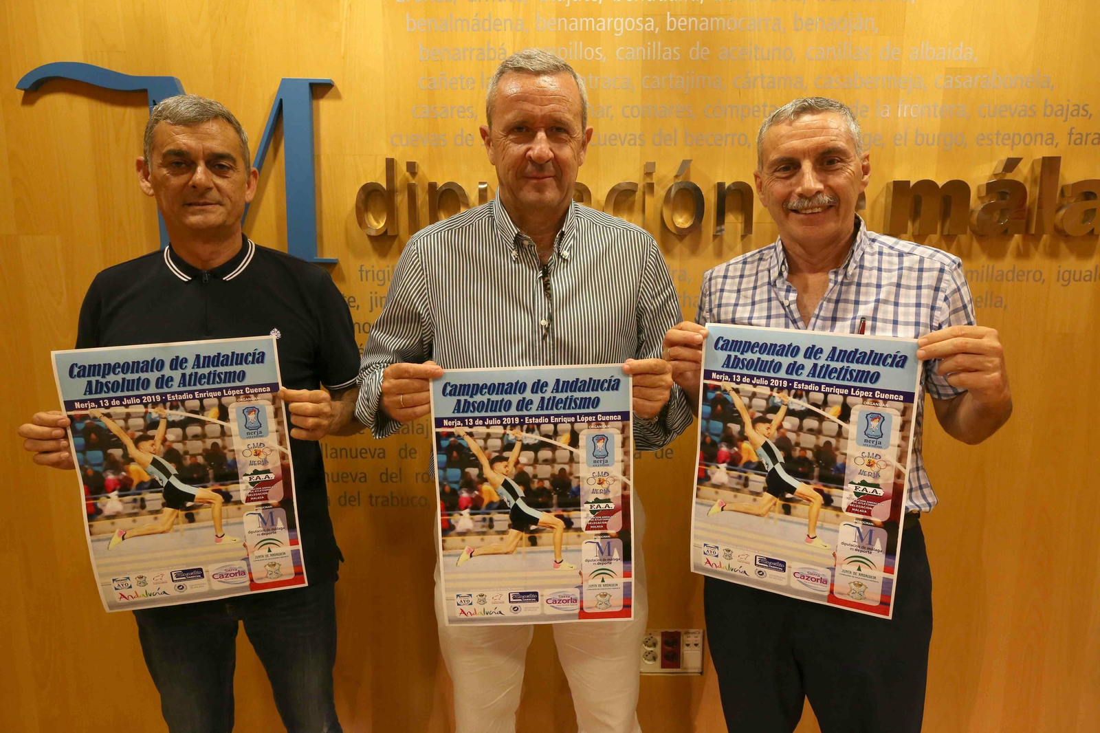 Presentación del Campeonato de Andalucía de atletismo.