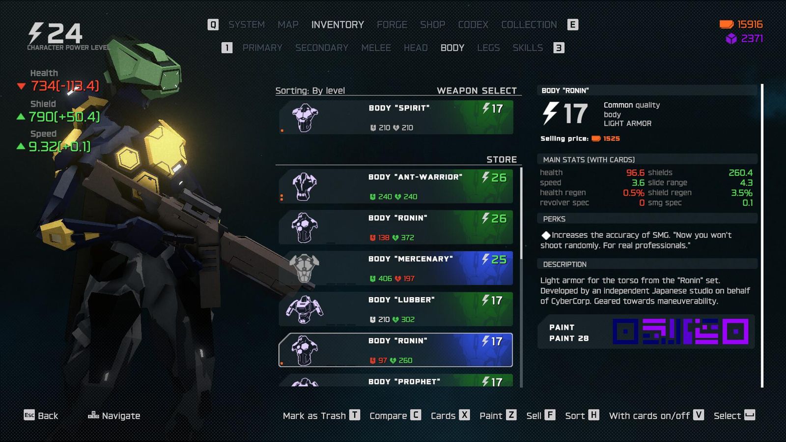 La personalización de nuestro Synth es bastante completa.