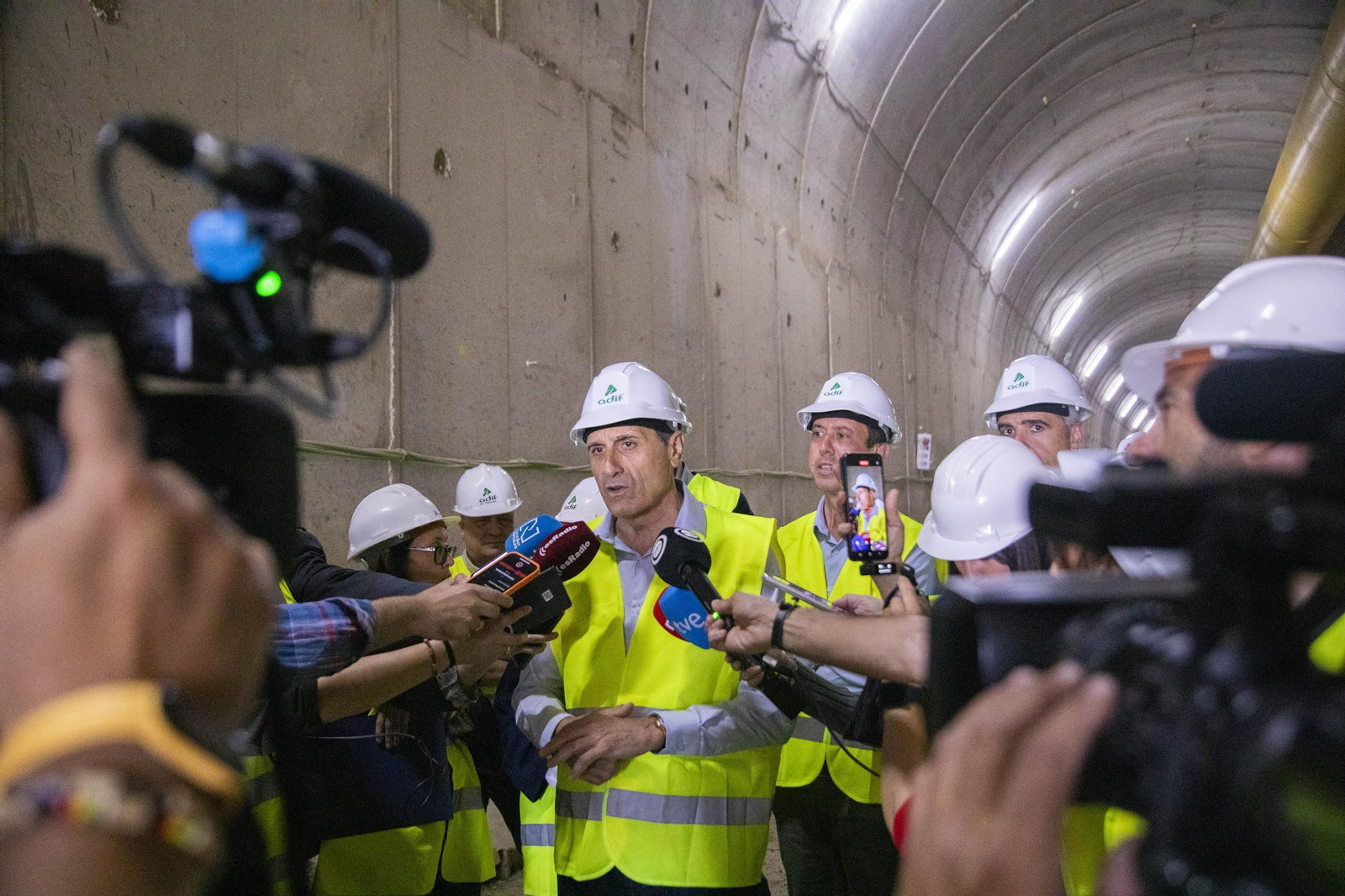 Así avanzan las obras del túnel de Viator del Ave