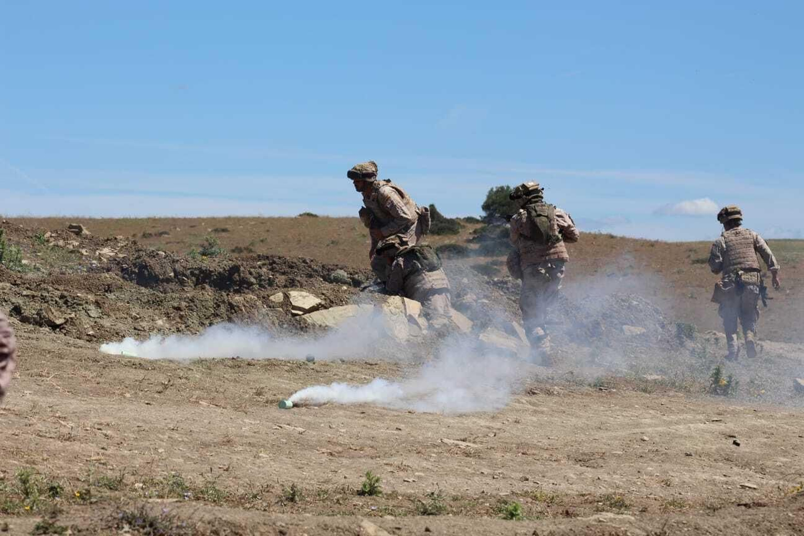 Imágenes de la formación a militares de Ucrania en Barbate