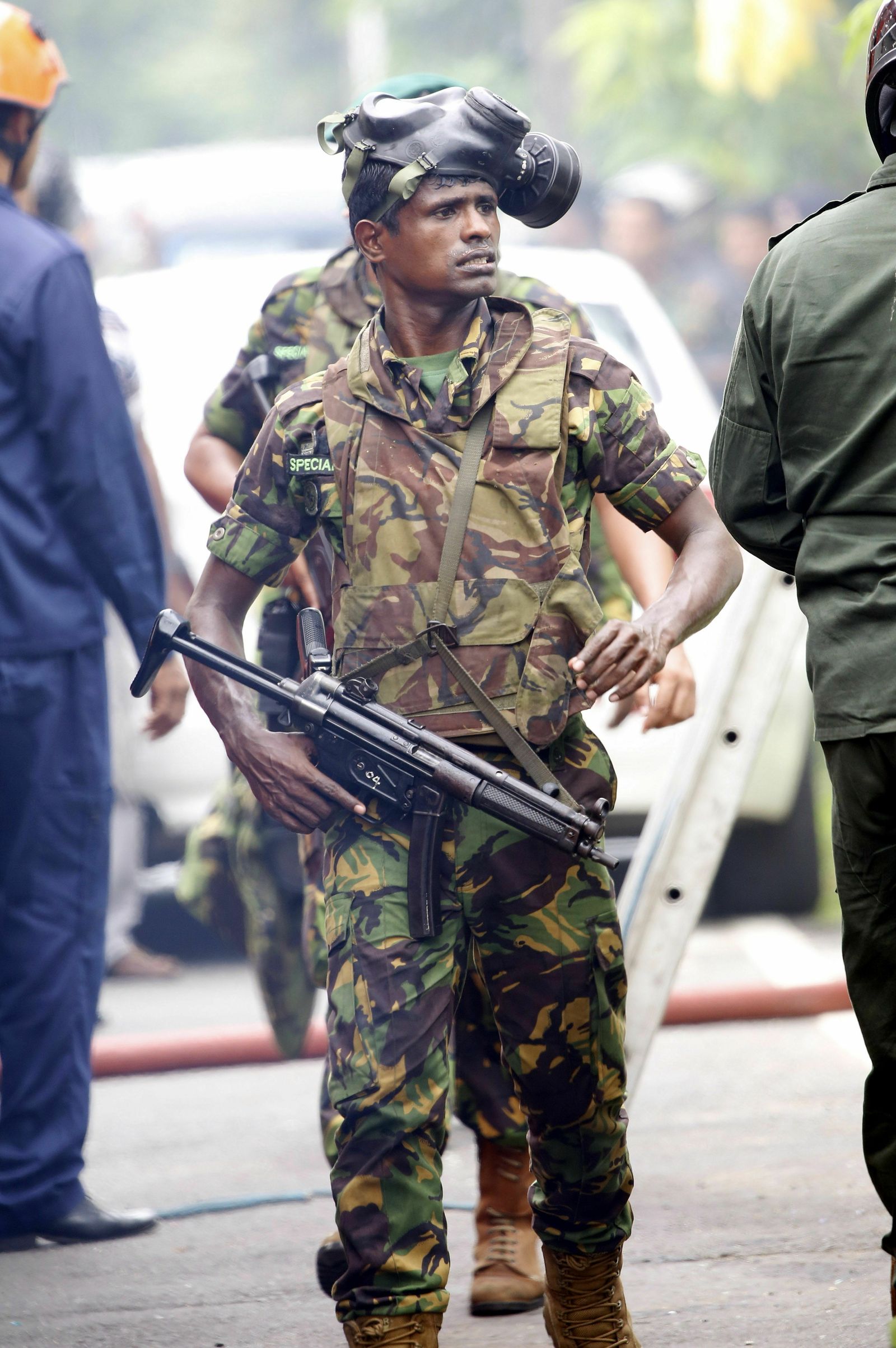 Imágenes de las consecuencias de las explosiones en Sri Lanka