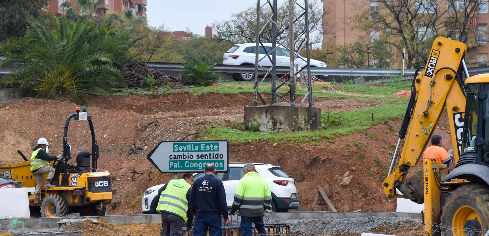 Las fotos de las obras de Tranvibús en Sevilla Este