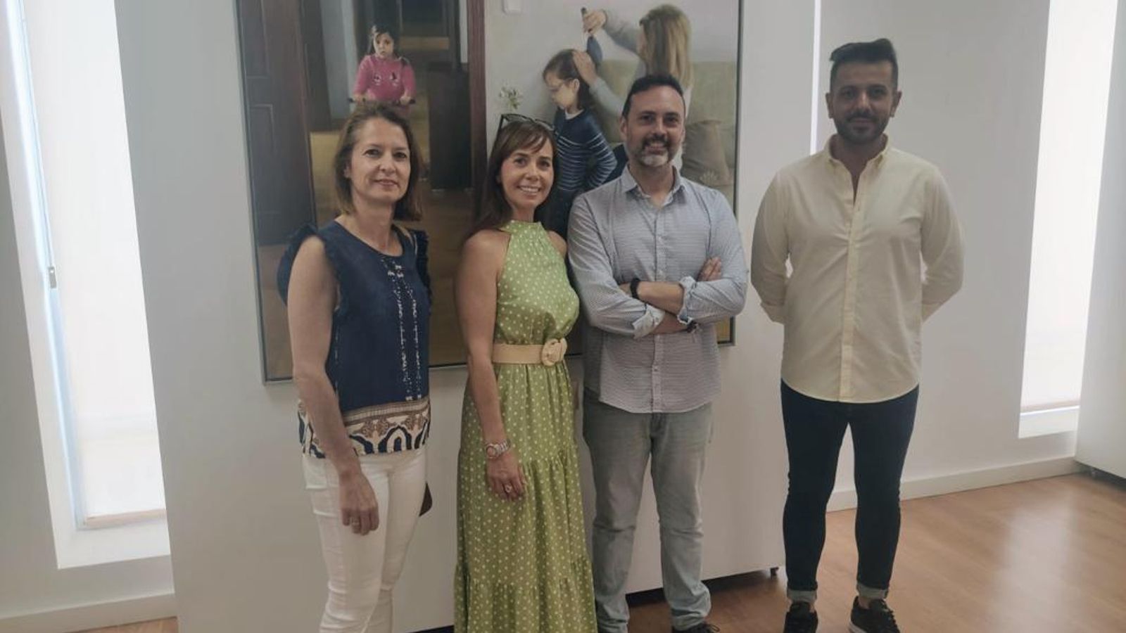 Fernando Devesa en la inauguración de la exposición