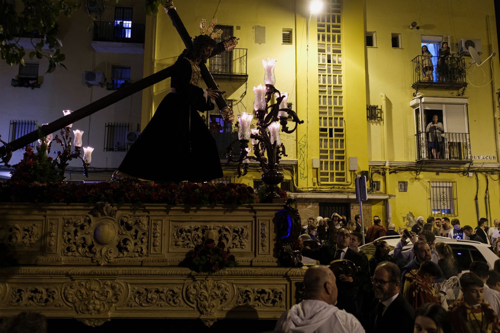 Las imágenes de la procesión del Cristo de la Bondad de San Leandro