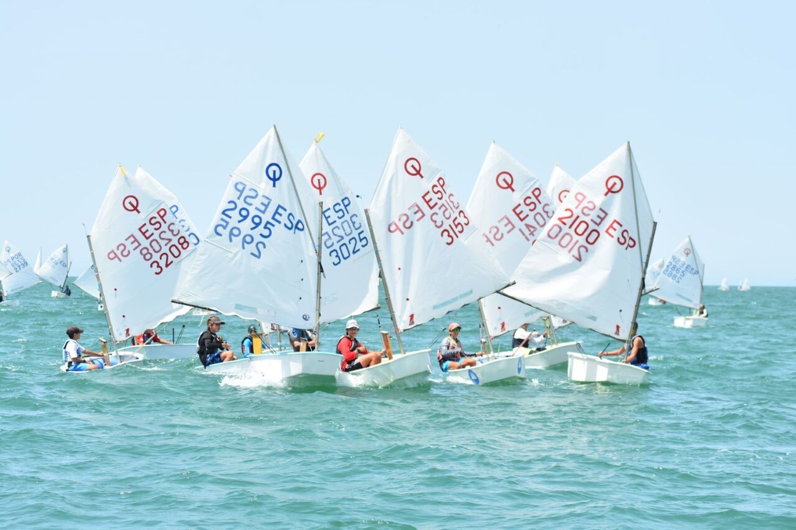 La clase Optimist regresa este jueves a la Bahía de Cádiz.