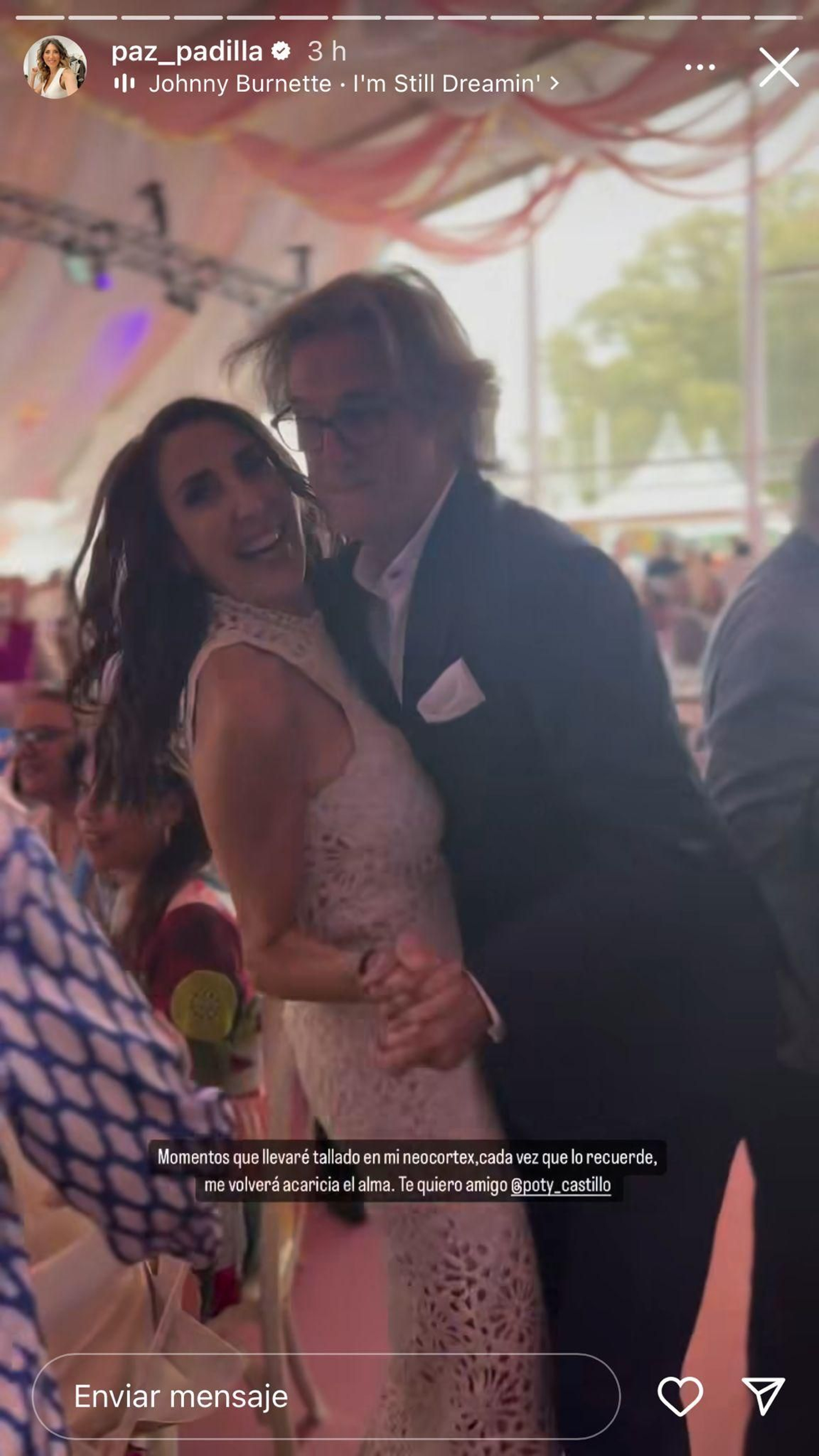 Paz Padilla y Coti bailando en el Hotel Montecastillo de Jerez.