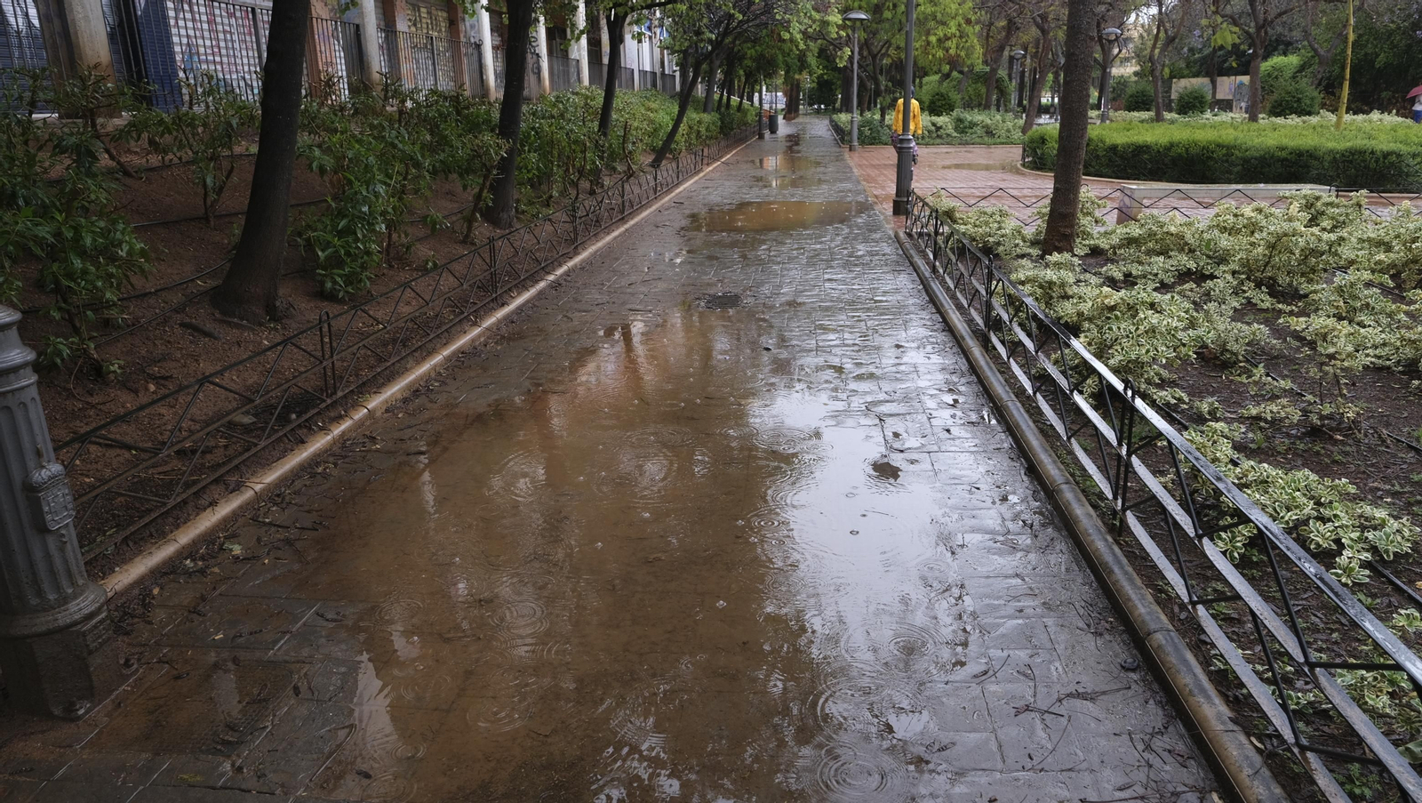 Imágenes de la lluvia en Almería.
