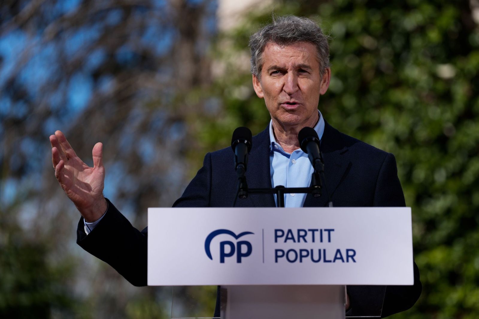 Alberto Núñez Feijóo, en un acto en Granollers.