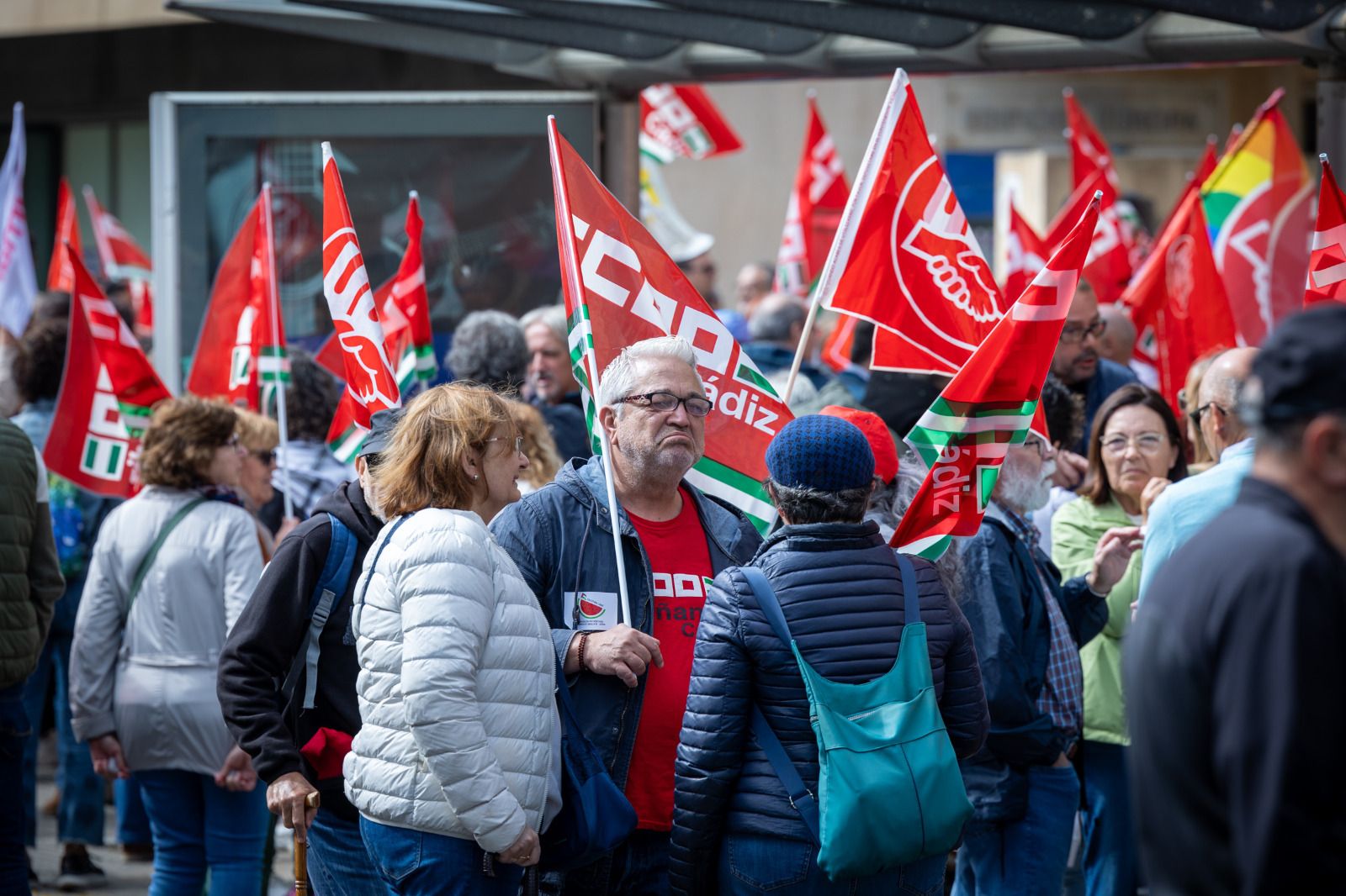 Imágenes de la manifestación del 1 de Mayo en Cádiz