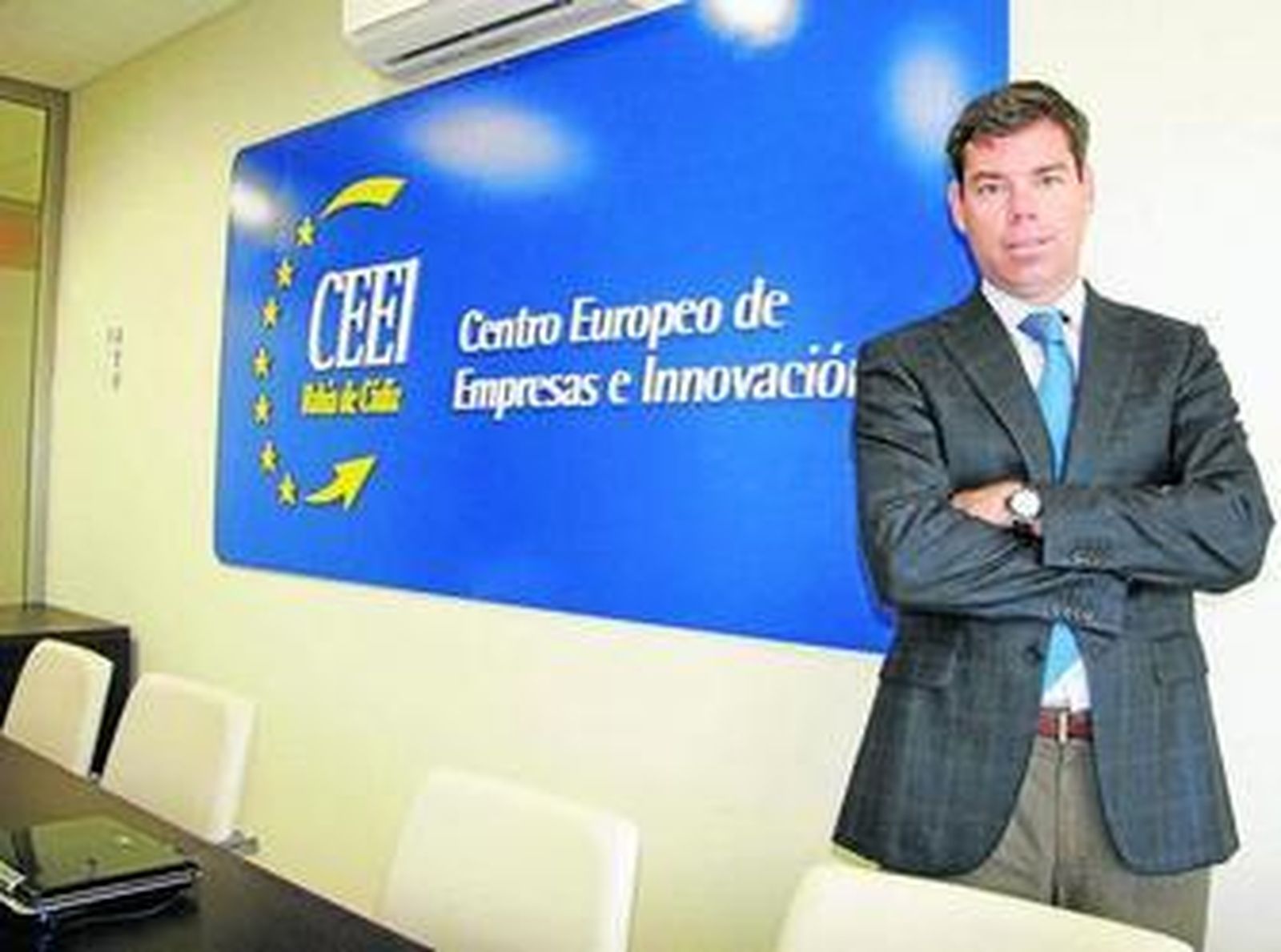 Miguel Sánchez Cossío, en la sede del CEEI Bahía de Cádiz, en El Puerto.