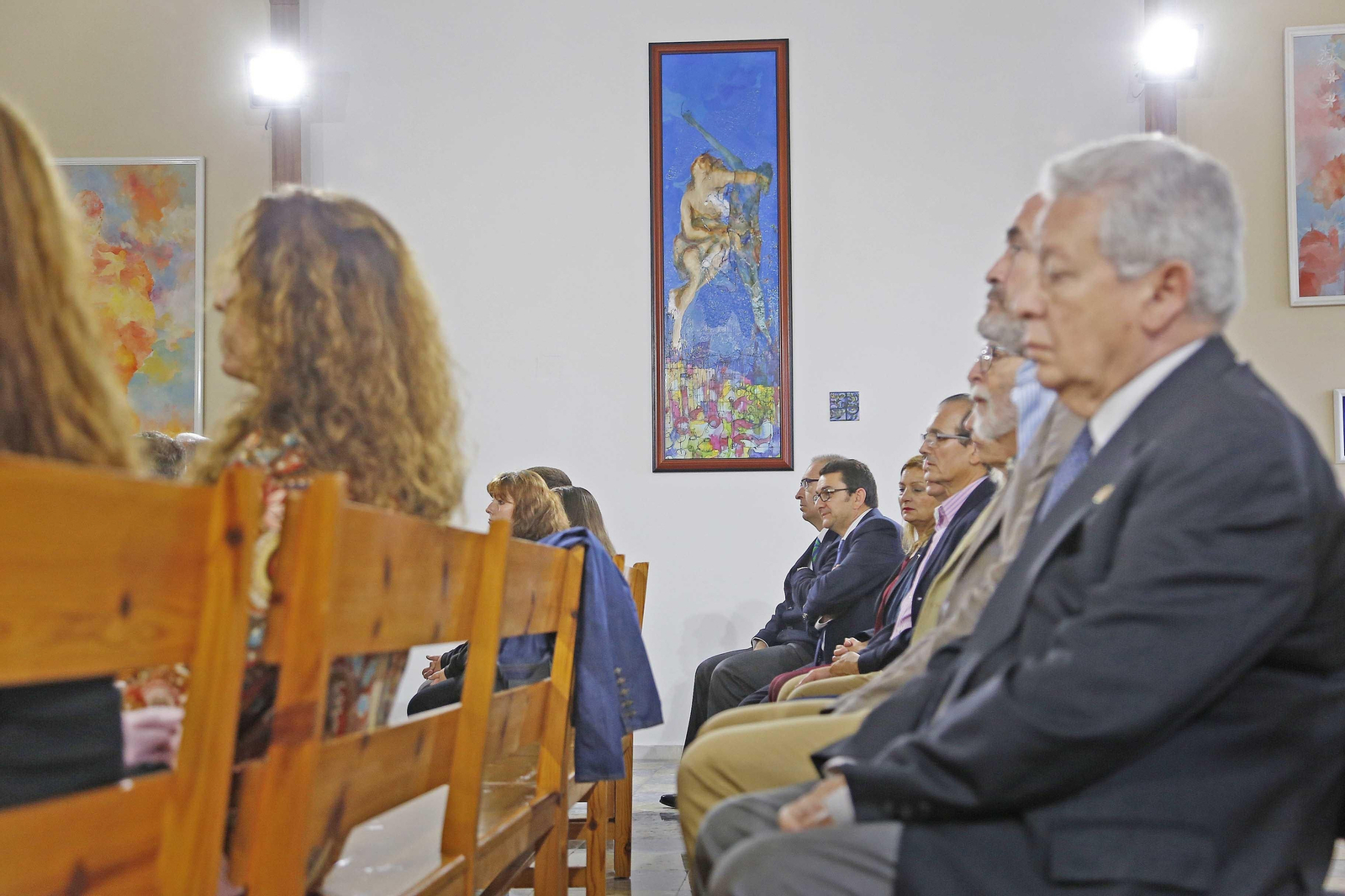 Presentación ayer en la iglesia de la Inmaculada de la obra de Luis Gonzalo.