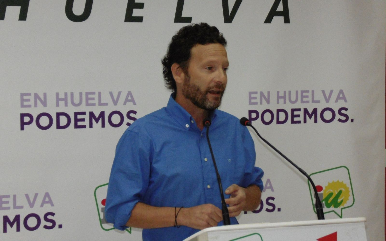 El portavoz de Adelante Huelva en la Diputación provincial, David F. Calderón.