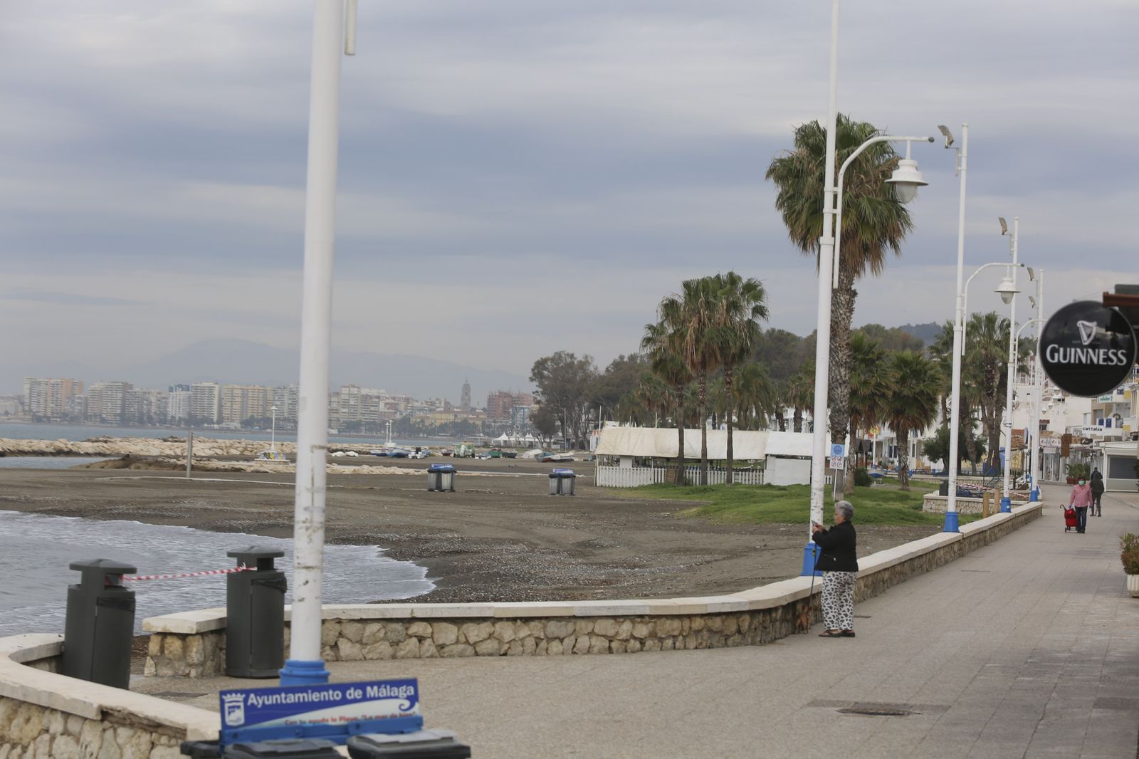 Coronavirus en Málaga: El desierto de Pedregalejo, en fotos
