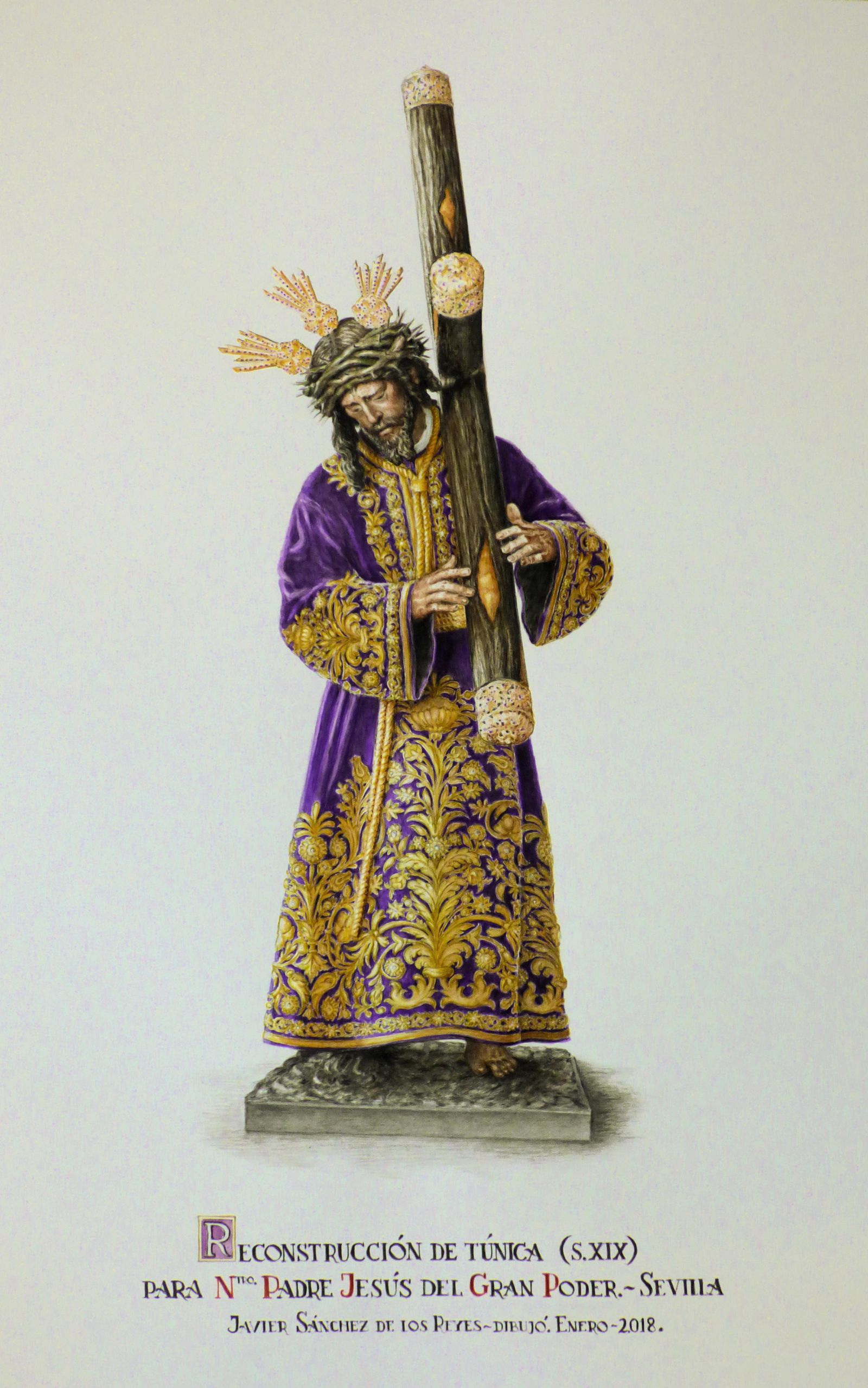 Recreación de la túnica del Gran Poder.