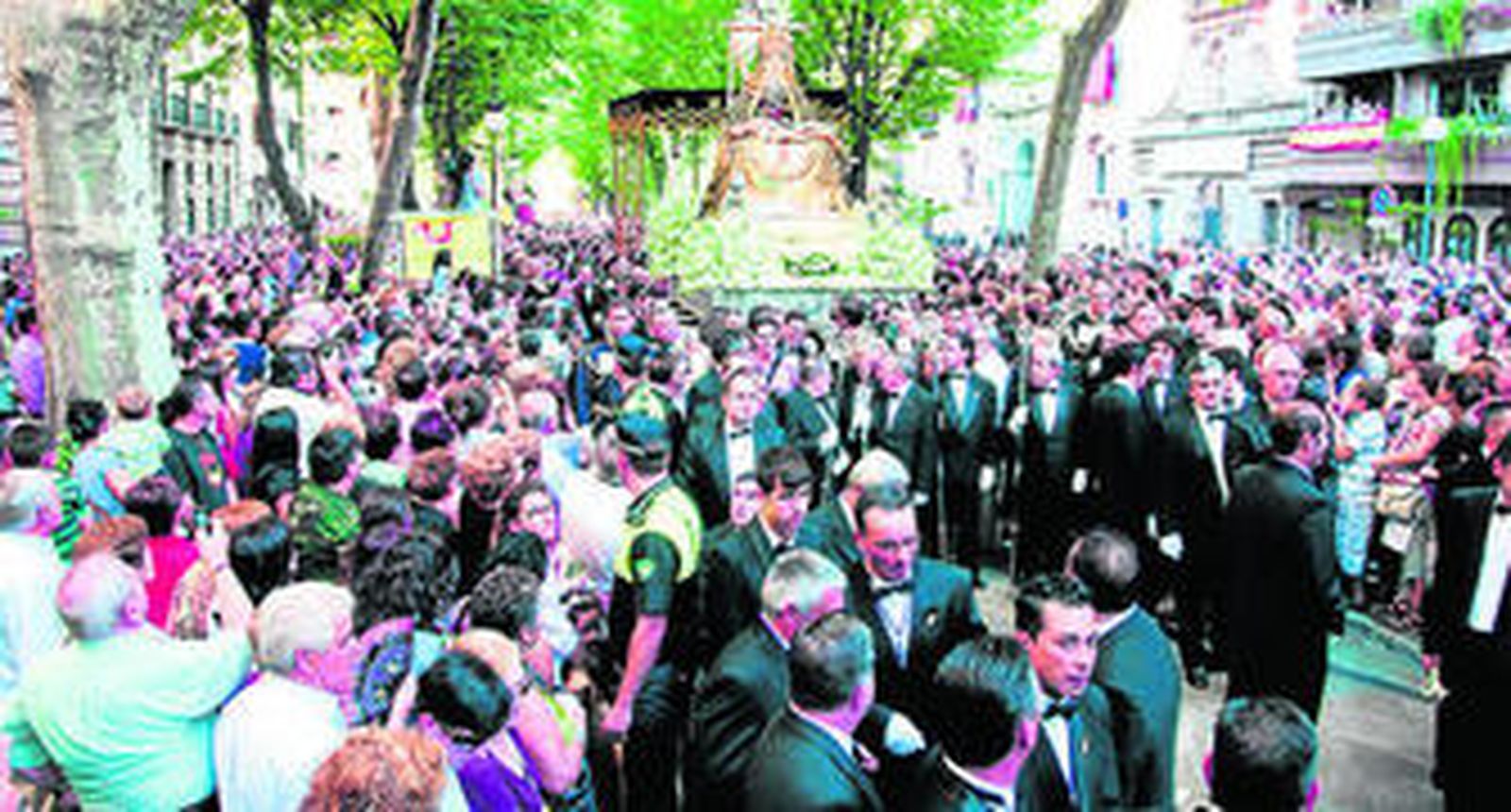 Un instante de la procesión del pasado septiembre.