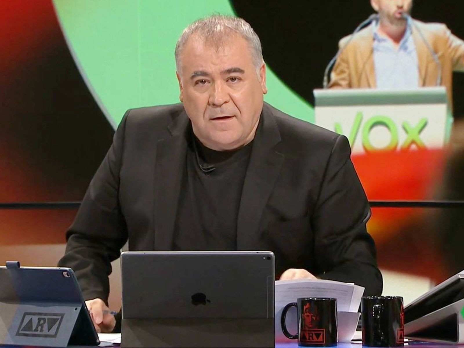 Antonio García Ferreras, presentando 'Al rojo vivo'.