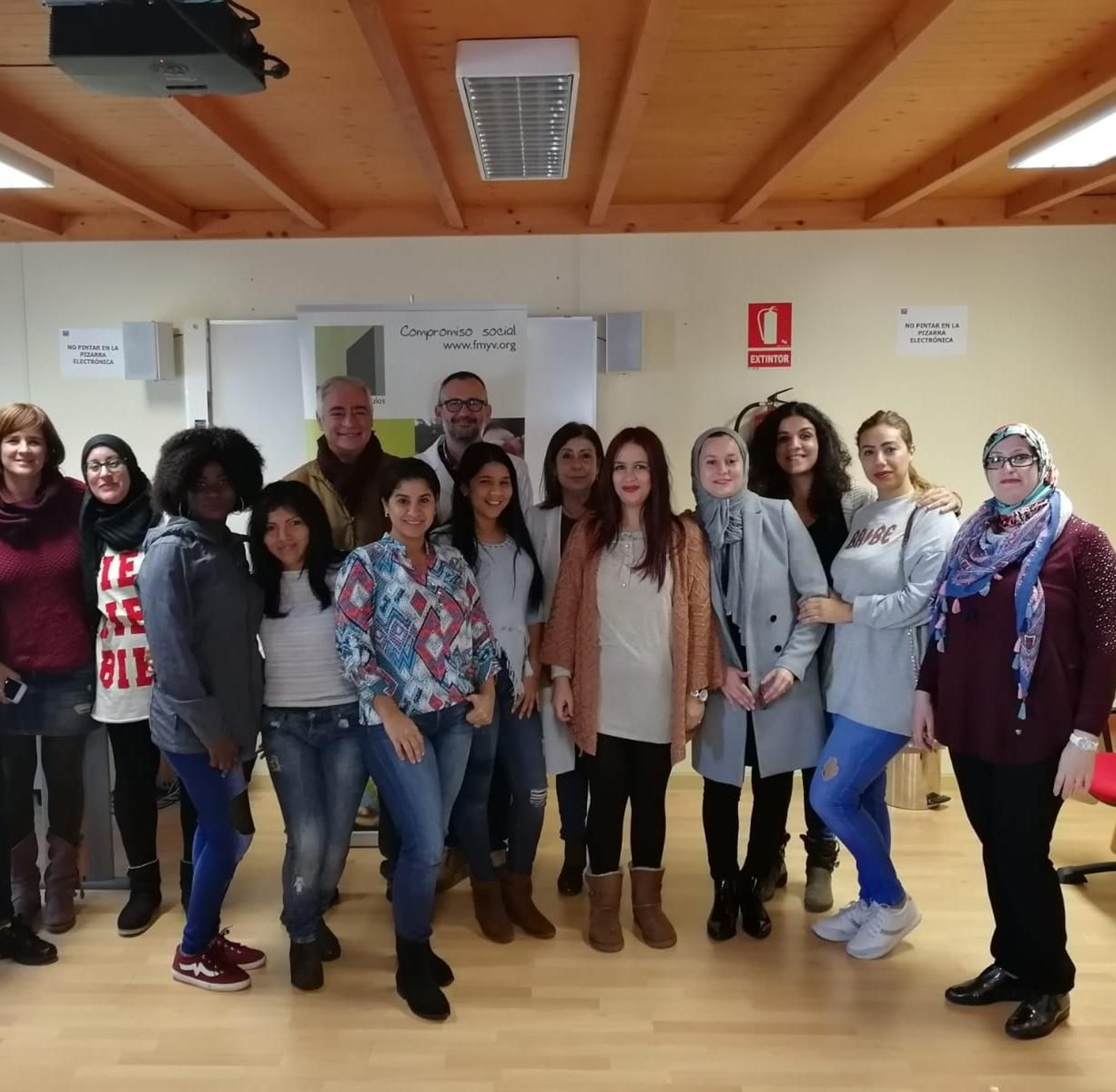 Las mujeres participantes en el programa Aurora.