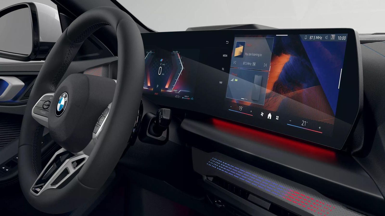 El sistema operativo BMW 9 puede usarse táctilmente o con la voz y, ahora, puede integrar aplicaciones como Zoom.
