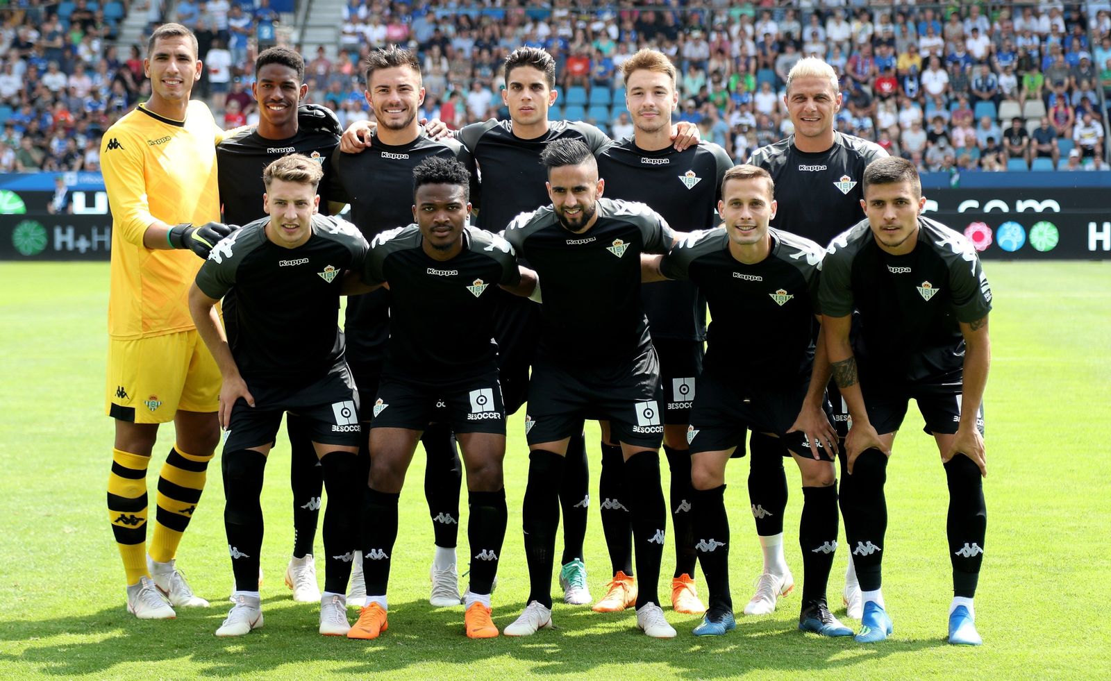 El once inicial del Betis ante el Borussia Mönchengladbach.