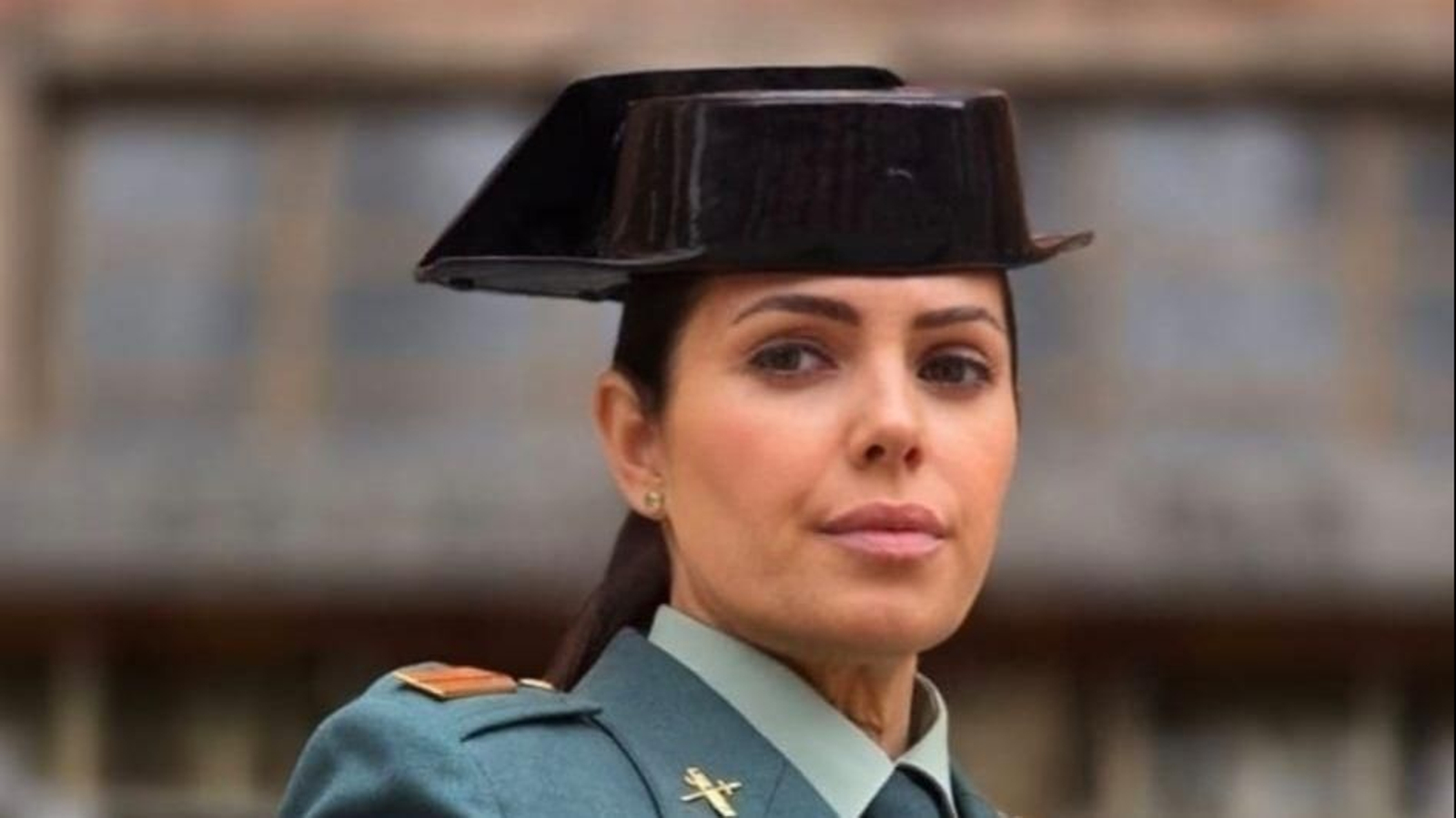 La brigada María Serrano, en la sede del Tribunal Militar de Madrid.