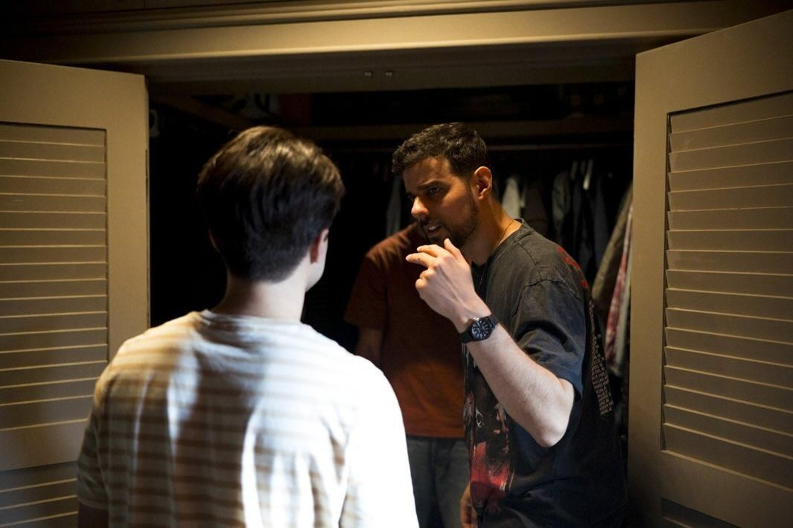 Ángel Gómez Hernández, durante el rodaje de 'Dangerous games'.