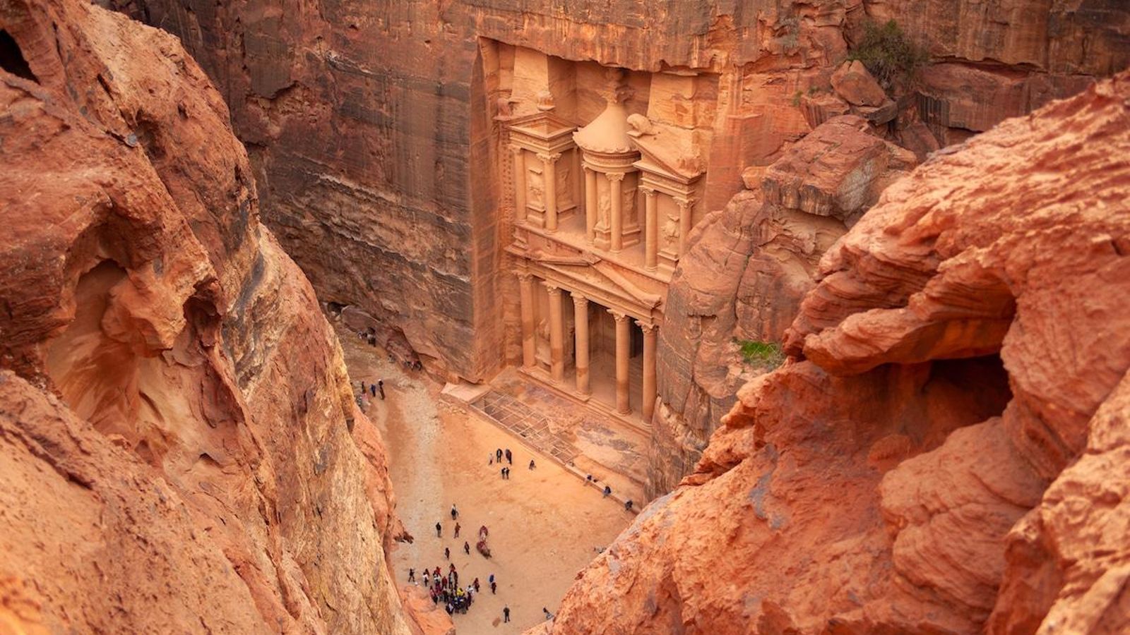 El Edificio del Tesoro de Petra.